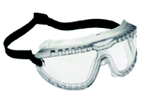 GOGGLES SAFETY W/HEAD STRAP MEDIUM SIZE CLEAR - Goggles